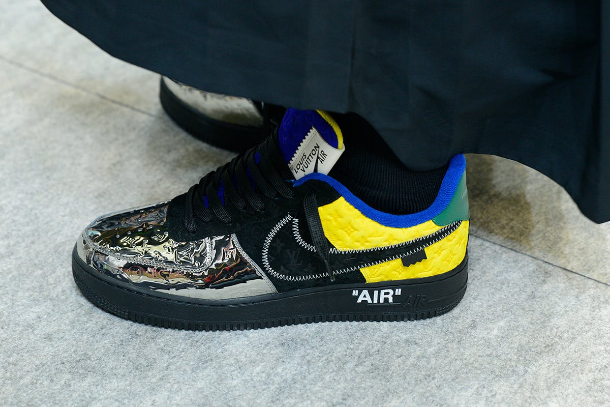 yellow louis vuitton air force 1